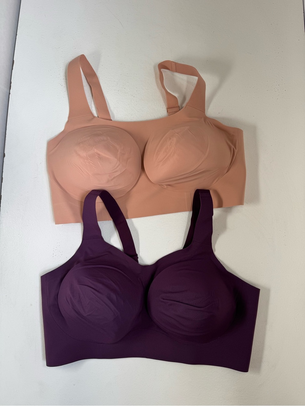 Evelyn‎ Bobbie Structured Scoop Bra  Wire-Free Seamless XL Womens lot of 2